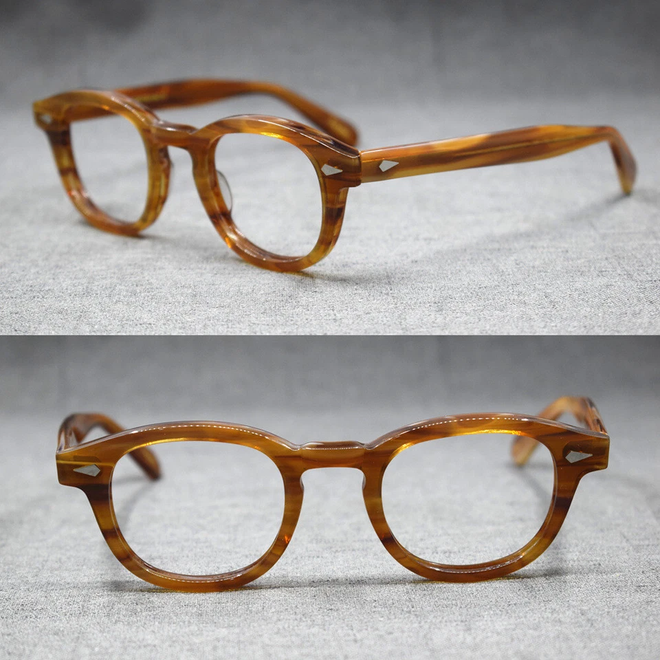 Classic Acetate Eyeglass Frame Retro Spectacles Johnny Depp Glasses  44 24-140mm - Image 1 of 4