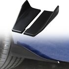 Universal Car Rear Lip and Side Skirt Wrap Angle Splitters Glossy Black
