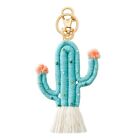 Green Plant Cactus Keychain Beads Handwoven Bag Pendant Accessories
