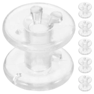 8 Stück Seilwickelzubehör Rollos Kordelstollen transparent Spulen - Bild 1 von 12