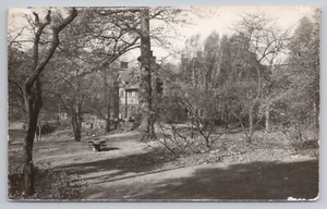 Grande casa padronale posizione sconosciuta RPPC UNP vera foto cartolina - Foto 1 di 2