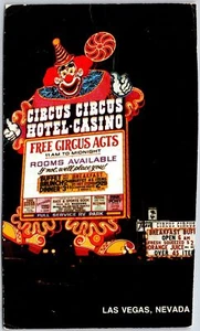 Las Vegas Nevada NE, 1989 Circus Circus Hotel Casino, Payaso, Postal De Colección - Imagen 1 de 2
