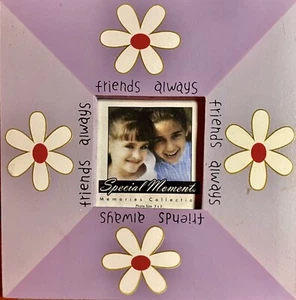 The Finishing Touch New/ Vintage American Greetings Friendship Wooden Pic Frame - Picture 1 of 4