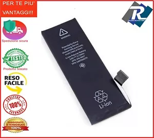 Batteria Compatibile per Apple iPhone 5S 1560 mAh sostituisce originale - Foto 1 di 1
