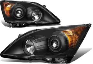 Faros proyectores ámbar negros diestros+derechos para Honda CR-V CRV 2007-2011 - Imagen 1 de 4