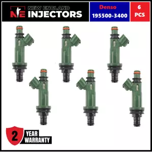 Set of 6 OEM Denso 195500-3400 Fuel Injectors For 01-04 Subaru Outback 3.0 H6 - Picture 1 of 2