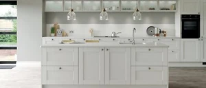 Howdens Discontinued Fairford Dove Grey Kitchen Range - Picture 1 of 8
