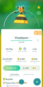 Pokémon GO Vespiquen Trade - Bild 1 von 2