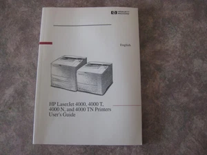 HP LaserJet 4000  * User's Guide in English - Near MINT Ref: C4118-91159 - Info8 - Imagen 1 de 4