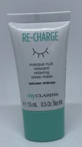 My Clarins Re-Charge Relaxing Sleep Mask 0.5 Oz Travel Size SEALED Face15 mL - Picture 1 of 3