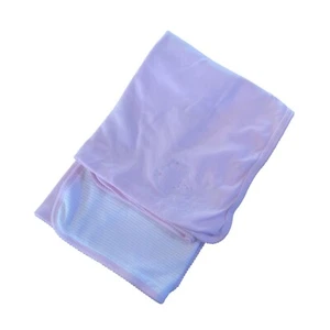 The Children's Place Baby Blanket Pink White Stripes Teddy Bear Cotton TCP - Picture 1 of 9