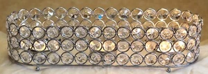 Fancy Crystal Cup Candle Holder ~ Three Tea light Holders. - Picture 1 of 10