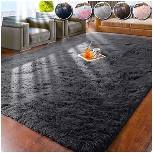 Large Shaggy Rugs Indoor Living Room Rug Bedroom Carpet Long Hallway Runner Mat - Picture 1 of 41