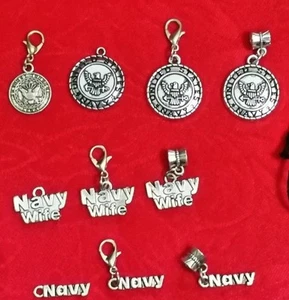 MARINE ANTIK SILBER ANHÄNGER - MILITÄRFRAU - USN - VEREINIGTE STAATEN - AUSWAHL - Bild 1 von 17