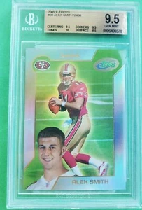 Alex Smith RC 2005 E-Topps REFRACTOR/2400 Rookie#60 BGS9.5!49ers QB RC GOAT HOF - Picture 1 of 2