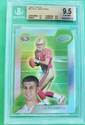 Alex Smith RC 2005 E-Topps REFRACTOR/2400 Rookie#60 BGS9.5!49ers QB RC GOAT HOF - Image 1 of 2