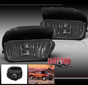 03-06 CHEVY SILVERADO/02-06 AVALANCHE BUMPER DRIVING SMOKE LENS FOG LIGHT W/BULB - Picture 1 of 1