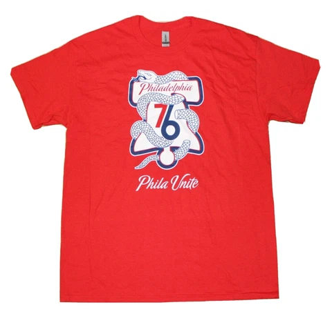 NEW PHILADELPHIA SIXERS PHILA UNITE PLAYOFF T-SHIRT ADULT LARGE SGA Give Away Cover