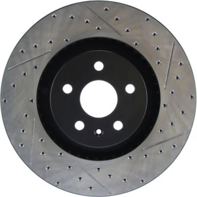 Disc Brake Rotor-Sport Cross-Drilled and Slotted Front Left Stoptech 127.62128L - Image 1 of 4