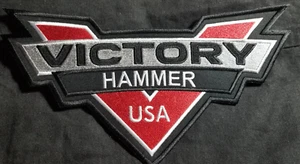 Hammer Victory Motorcycles Embroidered approx Patch 6x11" - Picture 1 of 4