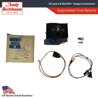 1968-1970 Plymouth Dodge B-Body Clock Package W/O Rallye 2889620 NOS - Image 1 of 4