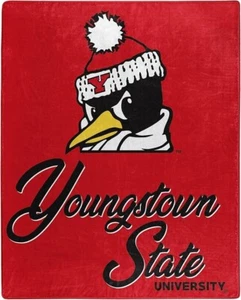 Northwest NCAA Youngstown State Penguins Raschel Throw Blanket New 50" x 60" - Picture 1 of 7