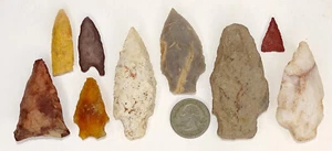 AUTHENTIC! NATIVE AMERICAN INDIAN Artifact Lot ARROWHEAD KNIFE Estate Collection - Picture 1 of 2
