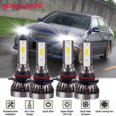 LED Headlight Conversion Combo Bulbs Kit For Lexus GS300 GS430 GS300 1992-2006 Foto 1 de 4