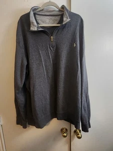 Polo grigia maglione quarto di zip taglia 3 LT - Foto 1 di 15