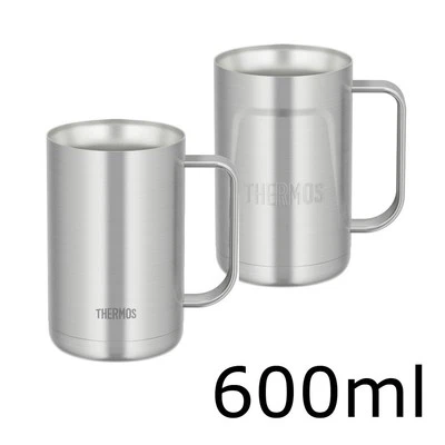 Taza de bebida fría caliente aislamiento al vacío THERMOS con mango 600 ml JDK-600 NUEVA Foto 1 de 4