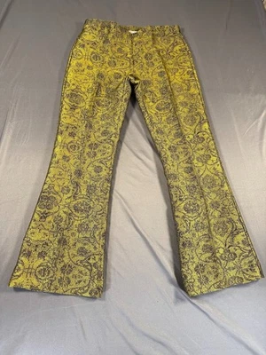 MaxMara Pants Size 2.  Paisley flared pants, retro, bohemian style - Image 1 of 4