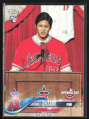 Shohei Ohtani 2018 Topps Opening Day RC B #200 Los Angeles Angels - Image 1 of 3