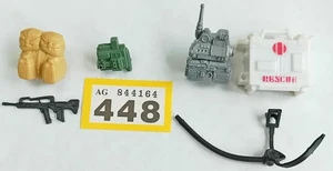 1980s G I Joe Action Force accessories Dusty Lifeline and Flash figures 448 - Picture 1 of 1