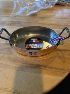 "SARTÉN BAUMALU COBRE ESTAÑO FORRADA OVALADA AU GRATINADA HECHA EN FRANCIA 7,8"" Ovalada Nueva con Etiquetas" - Imagen 1 de 14