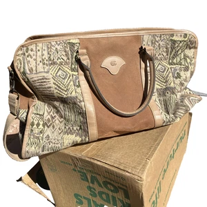 Sehr große Leder Gobelin Vintage Oleg Cassini Reisetasche 24”x15” - Bild 1 von 18