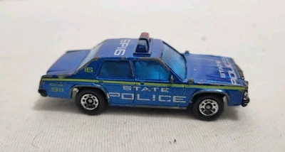 Matchbox 1987 Ford LTD State Police SP16 Blue 3" Diecast Vehicle - See Photos! - Image 1 of 4