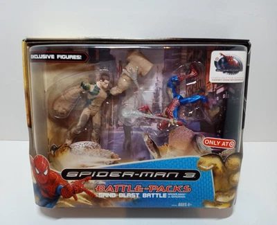 NUEVO SELLADO Spider-Man 3 figuras paquetes de batalla Sand Blast Sandman 2007 Hasbro Foto 1 de 4