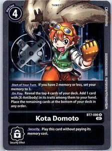 Kota Domoto BT7-090 R Next Adventure - Digimon Card Game - NM - Picture 1 of 2