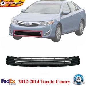 Front Bumper Lower Grille Textured Black Plastic For 2012-2014 Toyota Camry - Foto 1 di 7