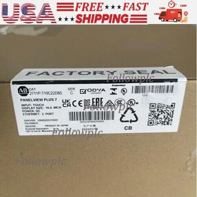 New Factory Sealed AB 2711P-T10C22D8S SER C PanelView Plus 7 Color Touch 10 - Image 1 of 4