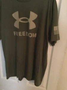 Under Armour UA Freedom Flag T-shirt Green XXL-NWT - Picture 1 of 3