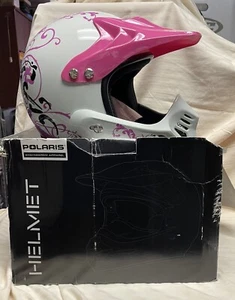 PURE POLARIS HELMET - WHITE/PINK - GIRLS YOUTH - Picture 1 of 8