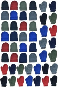 24 Pack Yacht & Smith Wholesale Kids Beanie and Glove Kit Sets - Picture 1 of 7