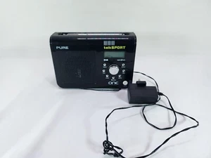 Pure One Talk Sport DAB FM Radio Black With Power Cable  - Picture 1 of 2