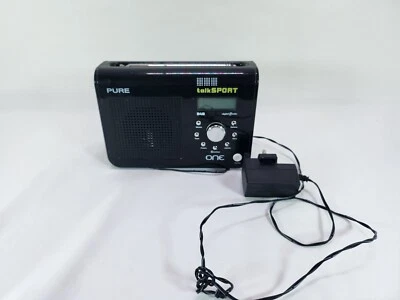 Pure One Talk Sport DAB FM Radio Black With Power Cable  - Image 1 of 2