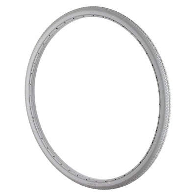 STRIDENT 24" PU Solid Wheelchair Tyre - Grey - 24x1 3/8 - Puncture Proof - Set Of 2 Tyres