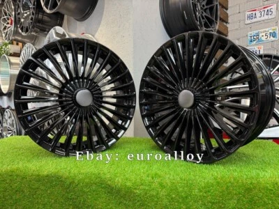 4 x 20 Inch 5x112 Maybach Stile Cromato Ruote : Per Mercedes-Benz S E Classe - Immagine 1 di 4