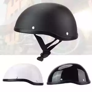 Lightest Motorcycle Beanie Helmet Skid Scooter Chopper Half Helmet Cap - Picture 1 of 11