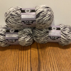 Lazos e Hilos Brillantes Hilados “Neutro” ” Lote de 3, Campana, Wh, Mezcla Gris - Imagen 1 de 9