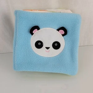 Little Panda Baby Toddler Soft Cloth First Book Stuffed Blue Infant Toy - Picture 1 of 5
